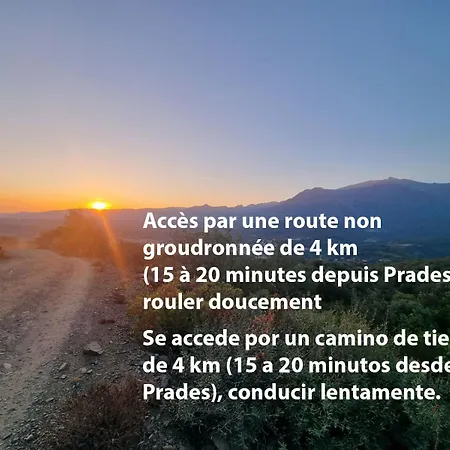 Seuls Au Monde - Mas Isole Avec Vue Sur Le Pic Du Canigo 度假居